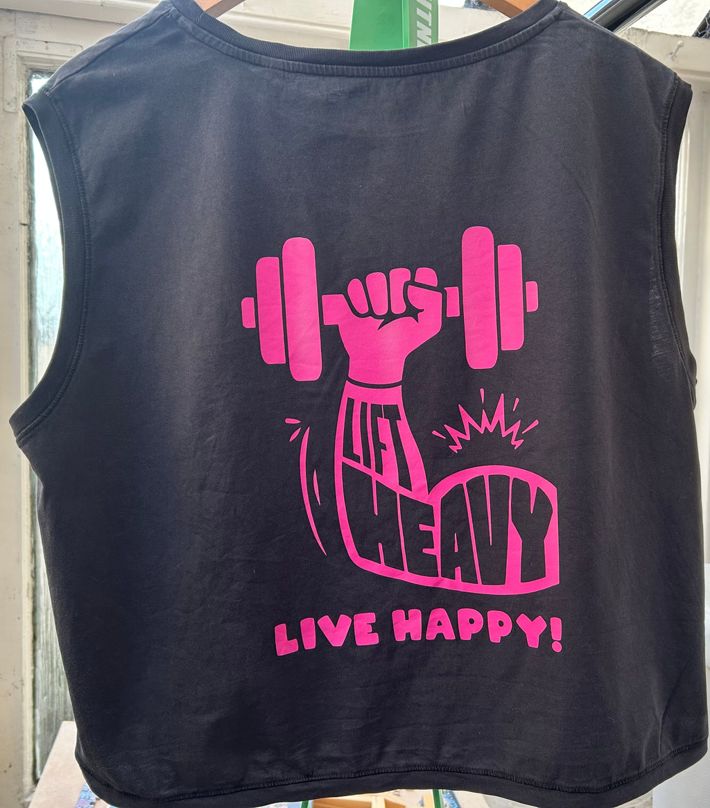 Lift Heavy Live Happy - Training tank top
