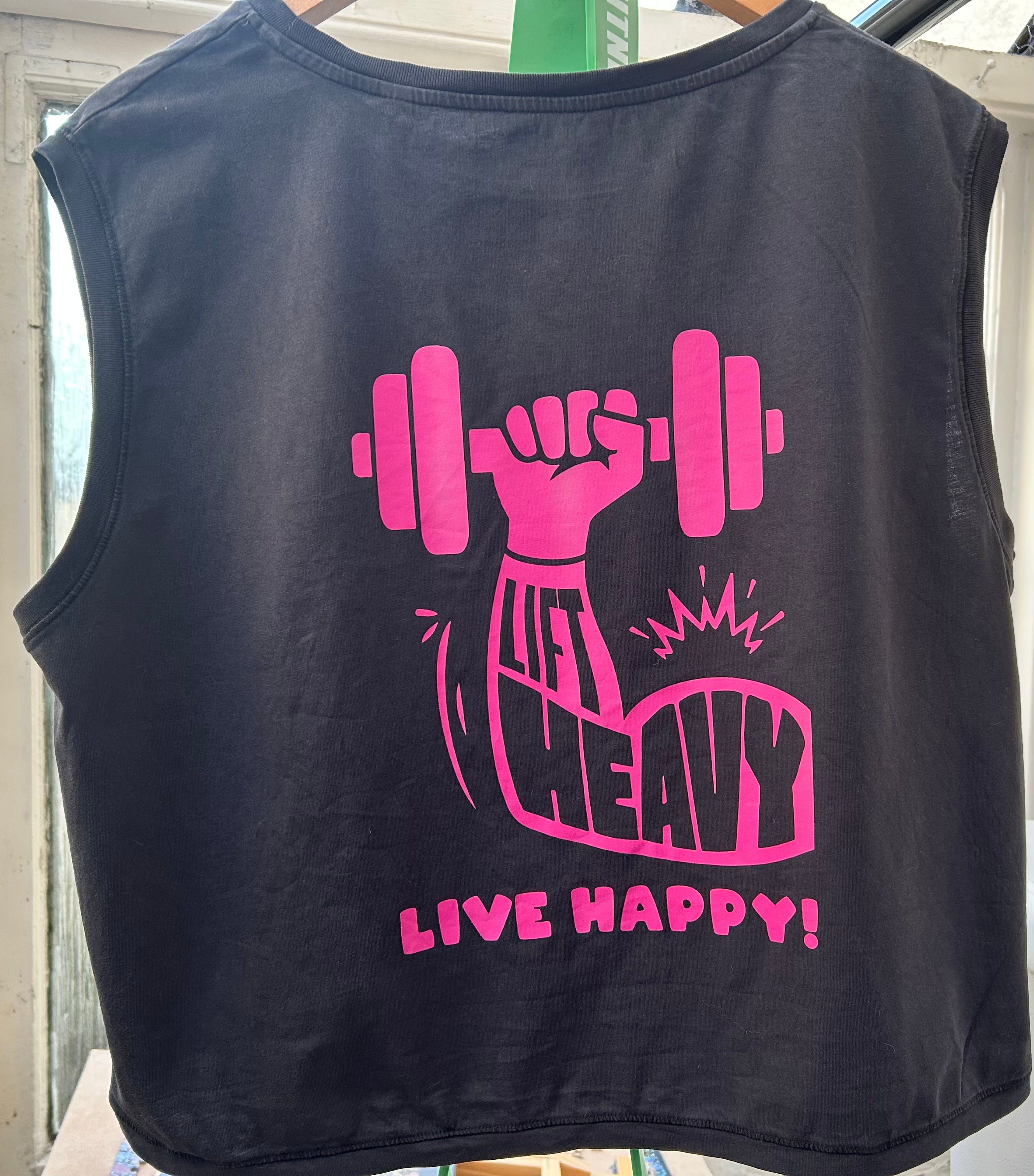 Lift Heavy Live Happy - Training tank top